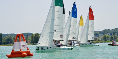 Die Elite der Segler Super League am Start.