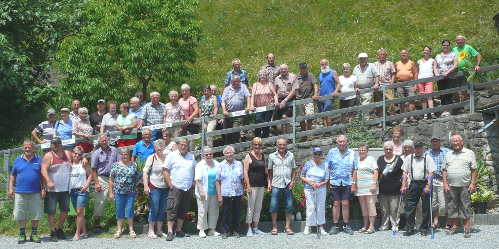 «Endlich wieder!» Die Veteranengruppe des Schwingerverbands Rapperswil genoss den Ausflug in vollen Zügen.