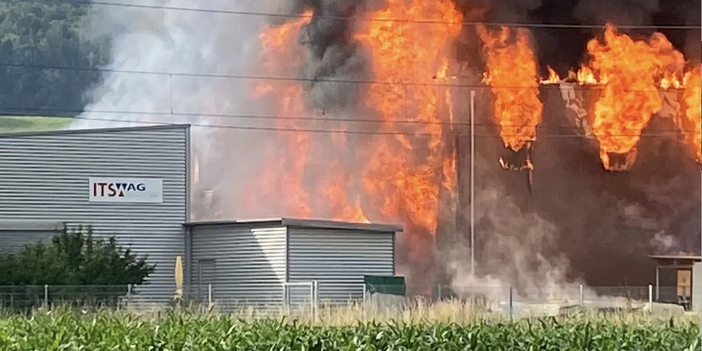 Im Gebäude Balgacherstrasse 17 in Rebstein ist ein Grossbrand ausgebrochen