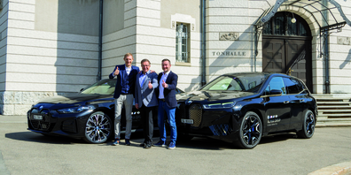 Markus Schwingel, Theaterdirektor Werner Signer und Daniel Engelberger: «Starkes Team.»