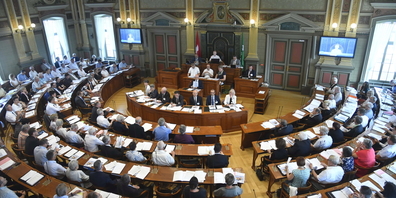 Das Kollegium (Parlament) der Katholischen Kantonalkirche St.Gallen tagte am 21. Juni 2022 im Kantonsratssaal.