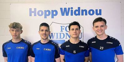 von links: Noe Rieser, Timo Faleschini, Cristian Navarro, Bledi Shala