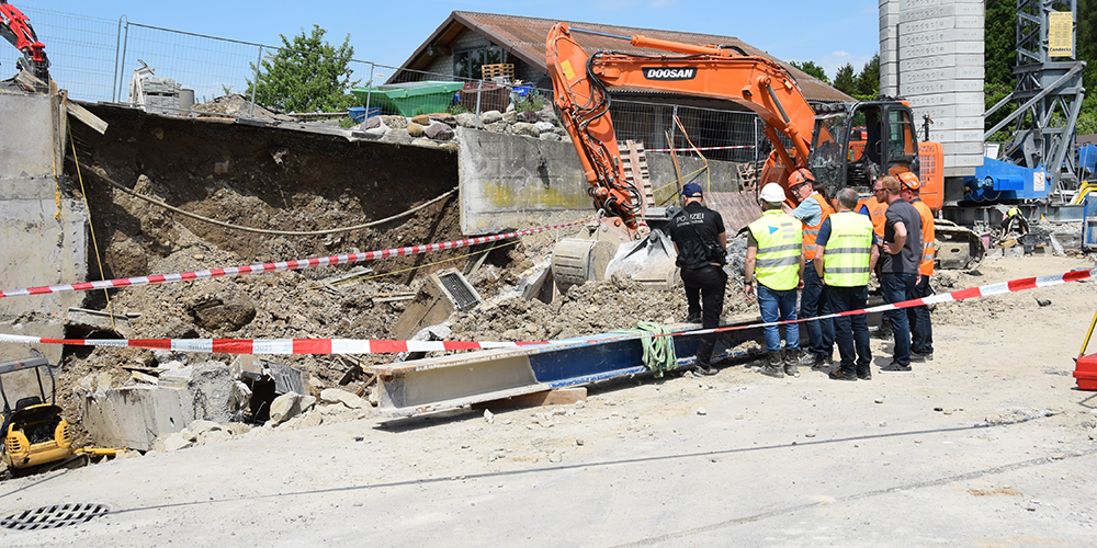 Auf einer Baustelle in Feusisberg ist eine Baugrube eingestürzt – drei Männer starben