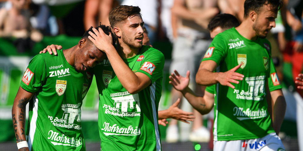 Wenn das kein Grund zum Jubel für die Vorarlberger Grün-Weissen ist: Aufstieg in die Bundesliga geglückt!