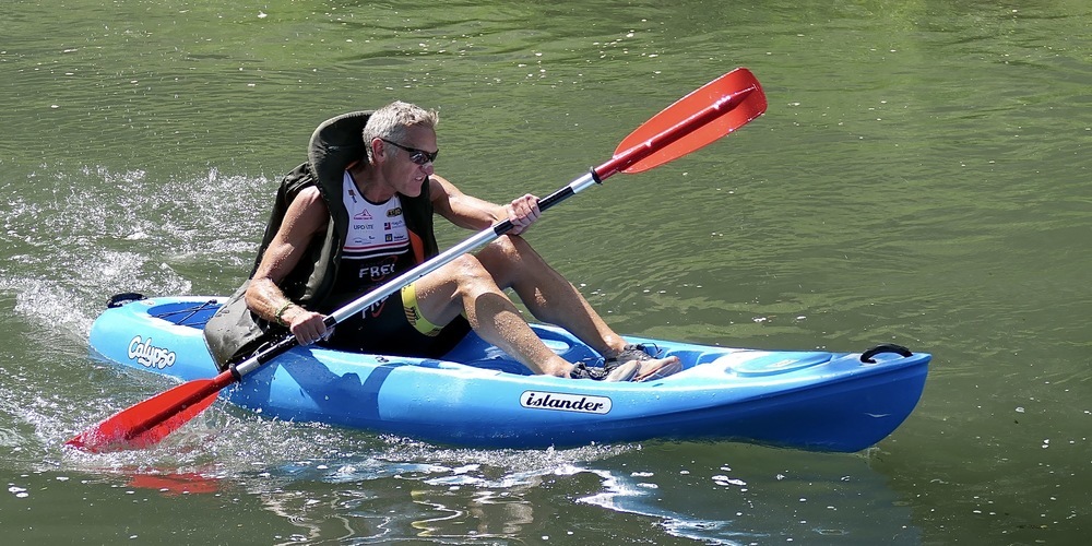 Das Paddeln durch den Binnenkanal ist viel anstrengender, wie man als Zuschauer vermeint