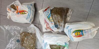 Das Marihuana war in Beutel von Lidl Italia  verpackt.