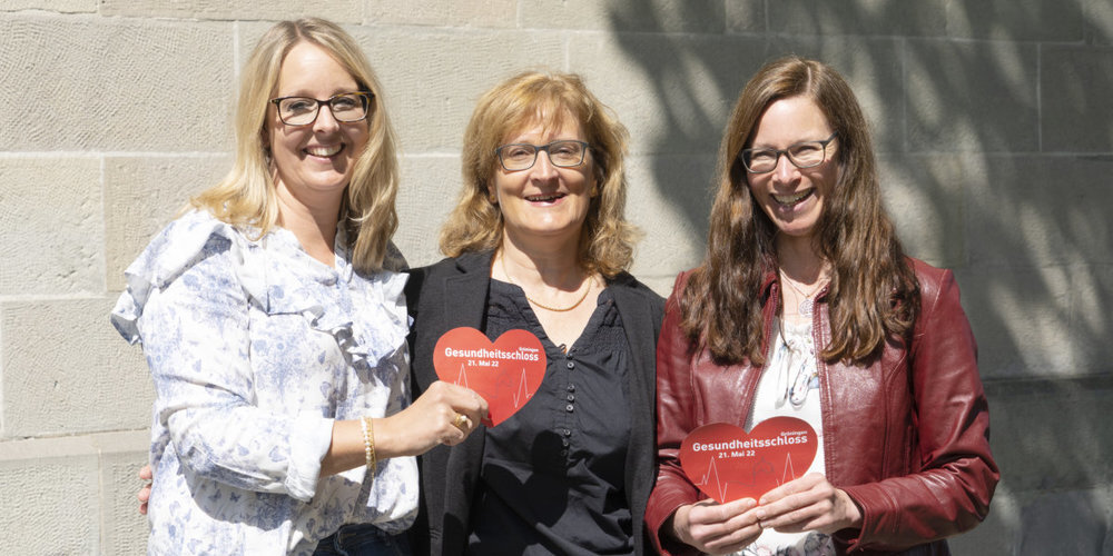 Cécile Oberholzer, Susanne Gutknecht und Monika Bosshard (v.l.n.r.) haben das Gesundheitsschloss organisiert.