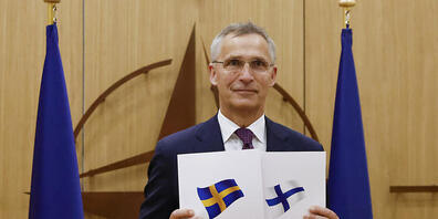 NATO-Generalsekretär Jens Stoltenberg zeigt sich zuversichtlich, dass die Norderweiterung um Schweden und Finnland schnell realisiert wird, trotz des Vetos der Türkei. Foto: Johanna Geron/Reuters Pool/dpa