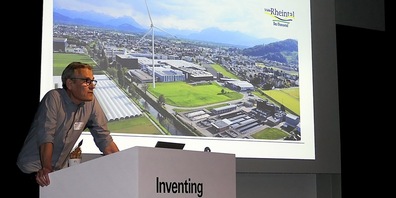 So soll die geplante Windkraftanlage auf dem Betriebsgebiet der SFS aussehen