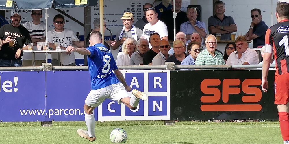 Stefano D`Amico erzielte vor 180 Zuschauern auf der Aegeten beinahe ein Tor