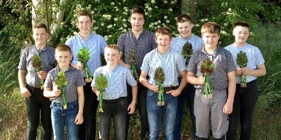 Die Zweiggewinner von links :Silvio Buschor, Roman Kobler, Robin Walt, Lars Kobler, Sandro Eugster, Daniel Gasenzer, Johannes Eggenberger, Julian Kolb und Andreas Peter.