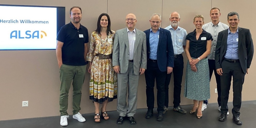 Der Stiftungsrat der ALSA PK vlnr.: Marcel Müller, Carmen Reumer-Hefti, Präsident Stefan Jud, August Wildhaber, René Scheu, Stefanie Kunz, Yvan Brändli und Damir Sabljo.