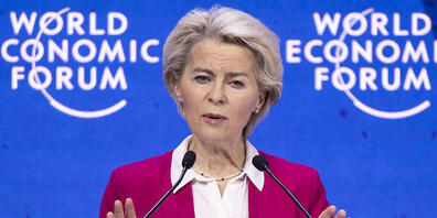EU-Kommissionspräsidentin Ursula von der Leyen hat am Dienstag am Weltwirtschaftsforum in Davos zu einer umfassenden Hilfe für den Wiederaufbau der Ukraine aufgerufen.