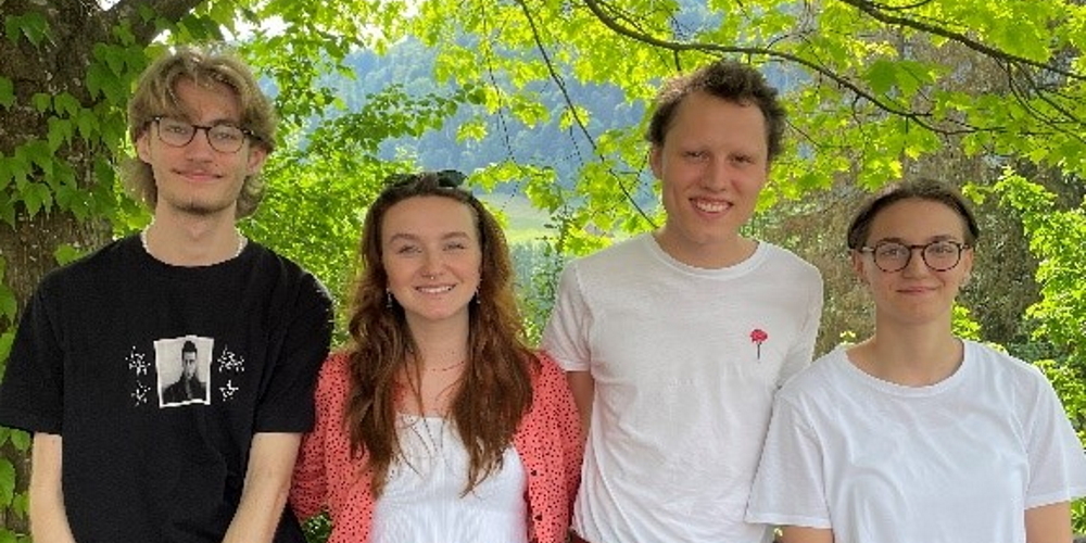 Der neue Vorstand der Juso Wil-Toggenburg v.l.n.r: Marvin Kreienbühl, Livia Monegat, Ramon Kühne und Arta Mustafi.