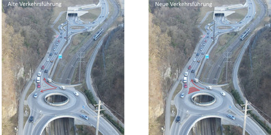Der Verkehrsfluss Richtung Klettgau hat sich mit der Massnahme verbessert. 