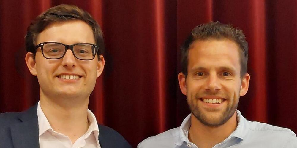 Der Zürcher Kantonsrat Domenik Ledergerber (rechts) soll an der Spitze der SVP des Kantons Zürich Nachfolger von Präsident und Nationalrat Benjamin Fischer werden.