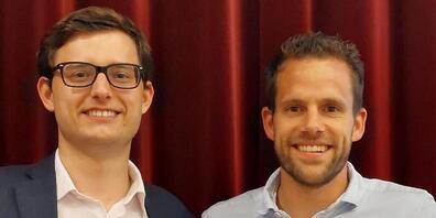 Der Zürcher Kantonsrat Domenik Ledergerber (rechts) soll an der Spitze der SVP des Kantons Zürich Nachfolger von Präsident und Nationalrat Benjamin Fischer werden.