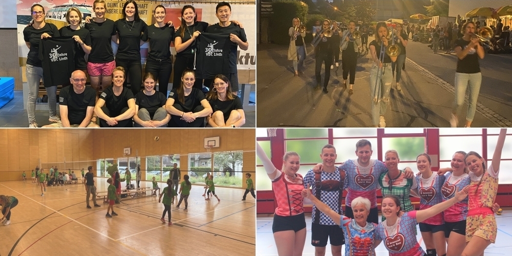 Gross und Klein machten, was sie am liebsten tun: Volleyball spielen. Und feierten danach zünftig.