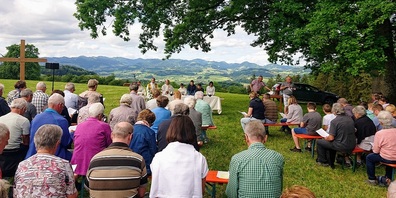 Ein besonderes Erlebnis: Openair-Gottesdienst.