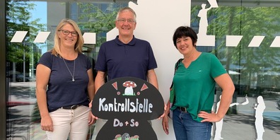 Stehen bis Ende Oktober im Einsatz: Doris Tuchschmid, Uwe Winkler und Monika Engeler (v.l.)