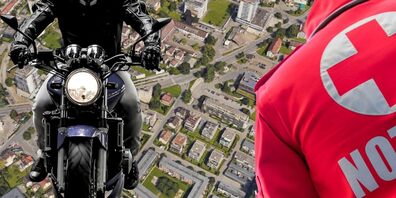 Der Töfffahrer konnte mit einer Vollbremsung die Kollision mit dem Kind vermeiden