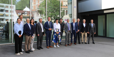 Die Mitglieder der  Internationalen Regierungskommission Alpenrhein 