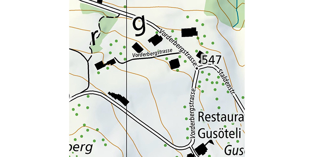 Der Strassenabschnitt Vorderbergstrasse 27 bis und mit 47 bleibt heute bis morgen früh gesperrt. 