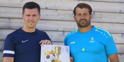 Freuen sich erstmals seit 2016 wieder mit St.Margrethen am Pokalturnier dabei zu sein: Cheftrainer Besart Shoshi (rechts) und sein neuer Co-Trainer Kreshnik Kica