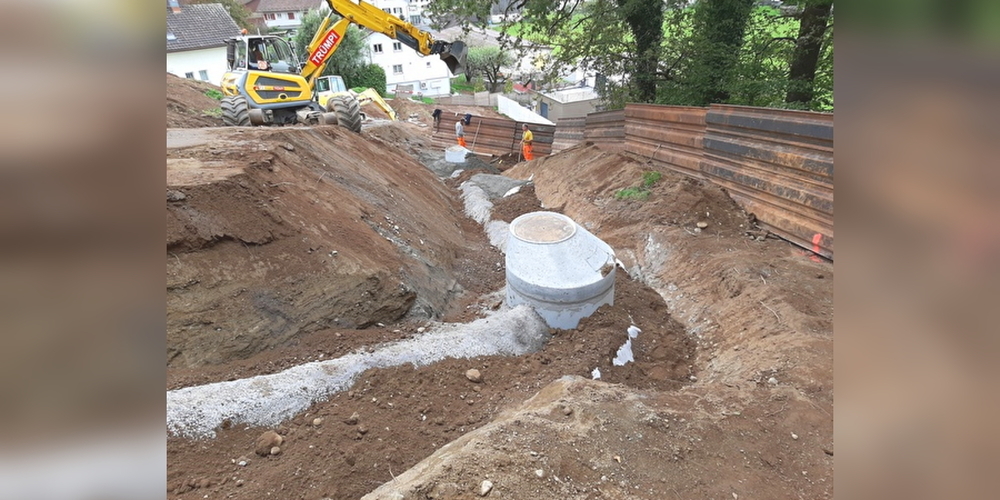 Das Baugebiet Starrbergtöbeli in Benken erhielt unter anderem neue Leitungen für Regenwasser und Schmutzwasser.
