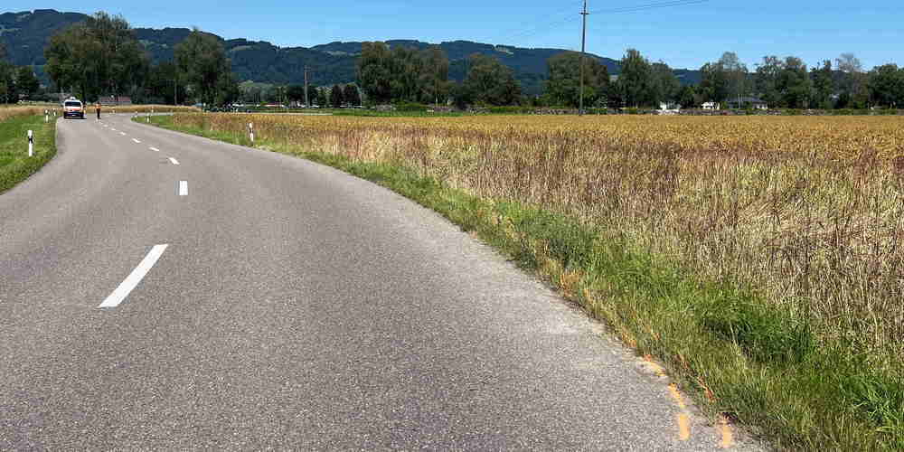 Auf der Unterdorfstrasse zwischen Widnau und Kriessern passierten zwei Unfälle innert neun Stunden