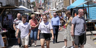 Der Jakobimarkt zu Rheineck war gut besucht