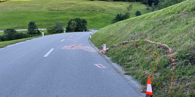 Der 17-järhige Motorradfahrer verletzte sich beim Unfall.