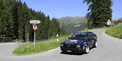 Einer von 21 kopenhagenblauen Audi Sport Quattro weltweit – und der Sieger des «Prix d’Elégance» der 10. Heidi Classic.