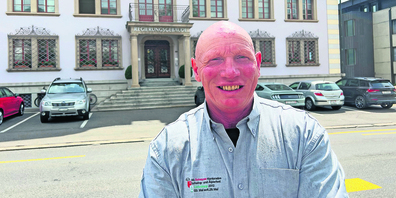 Peter Abegg diese Woche nach dem Einreichen seiner Kandidatur als Regierungsrat.