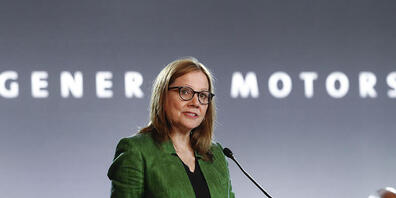 US-Autoabsatz von GM im 2. Quartal gesunken. Im Bild: CEO Mary Barra. (Archivbild)