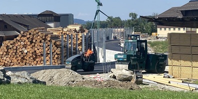 Die Erweiterung des Betriebsareals Erlenhof ist in vollem Gange.