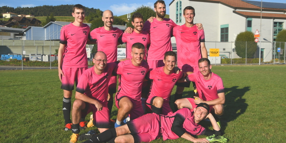 Die Sieger des diesjährigen Fussballturniers in Wangen SZ: STV Eschenbach.