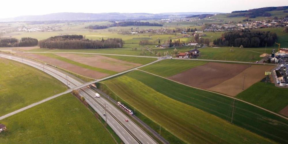 In den Kantonen Thurgau und St. Gallen ist "Wil West" das aktuell wichtigste Entwicklungsgebiet. Dort sollen sich in den kommenden Jahrzehnten zahlreiche Firmen ansiedeln.