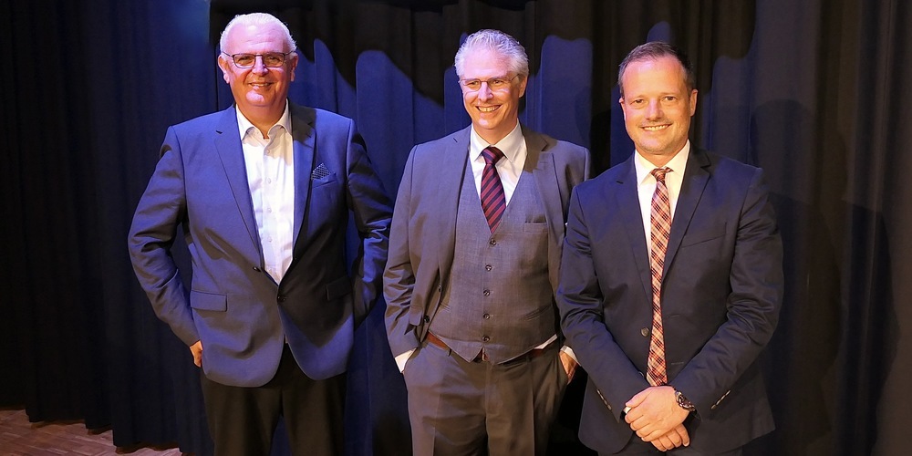 Die drei Bewerber zur Widnauer Gemeindepräsidentenwahl: v.l. Werner Barmettler, Roger Meier, Bruno Seelos