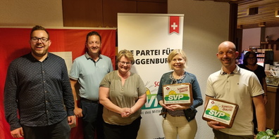 (v.l.n.r.) Christian Vogel, Peter Moos, Marianne Brändle, Esther Friedli, Donat Kuratli.