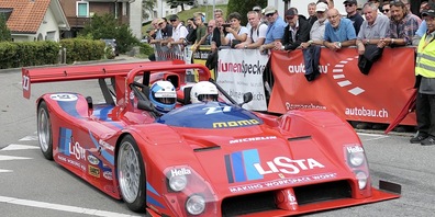 Marie-Theres Biasotto im Ferrari 333 von Fredy Lienhard