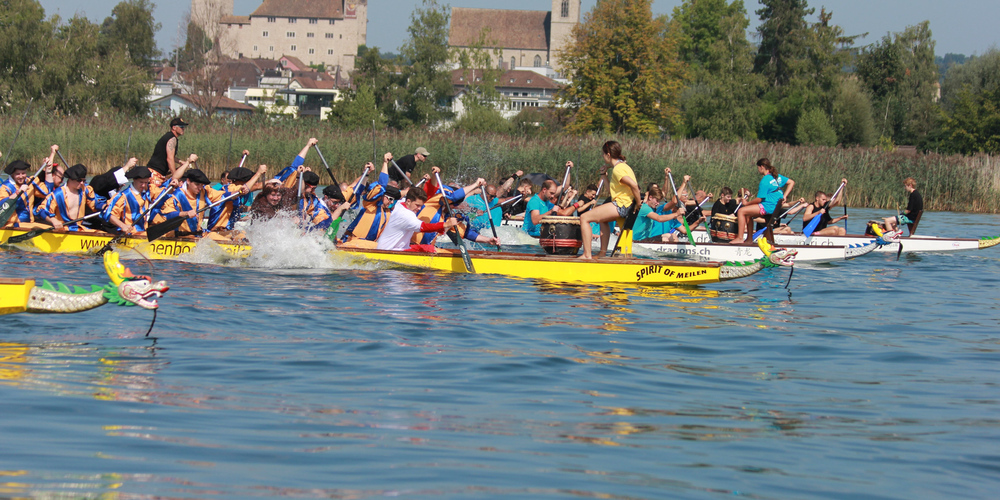 Am nächsten Wochenende ist es wieder so weit: Die Drachenboote steigen ins Wasser.