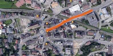 Die Hauptstrasse wird am Montag ab 20 Uhr am Abend gesperrt sein. Eine Umleitung ist signalisiert.