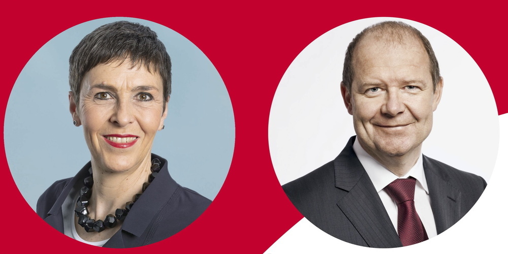 Kreuzen die Klingen: SP-Nationalrätin Barbara Gysi und Valentin Vogt, Präsident des Schweizerischen Arbeitgeberverbands.