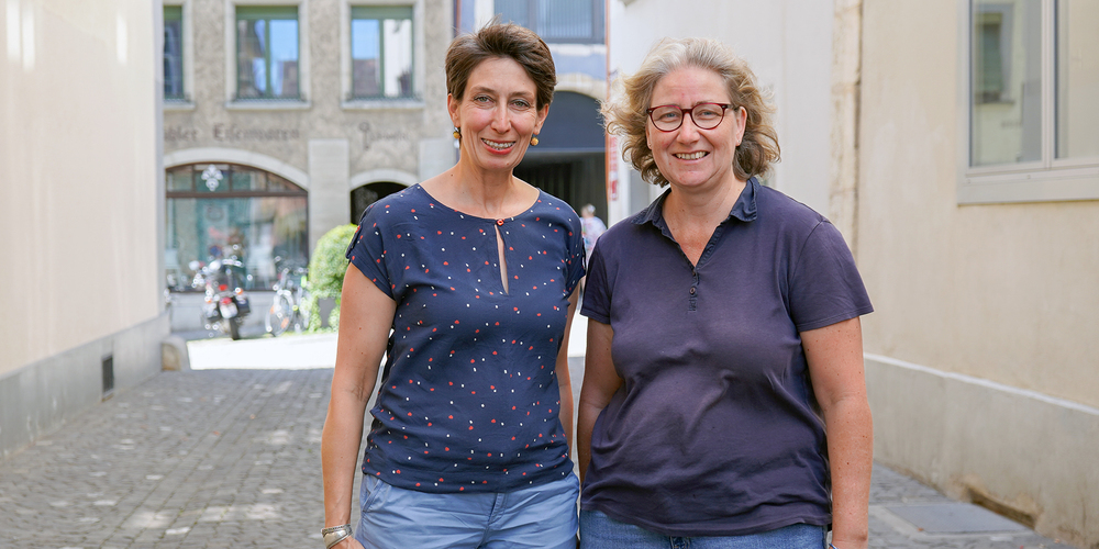 Die Initiantinnen Johanna Gross-Eichenberger (l.) und Carmen Leible.
