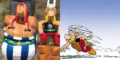 Die Holzskulpturen in Männedorf. (Symbolbild)