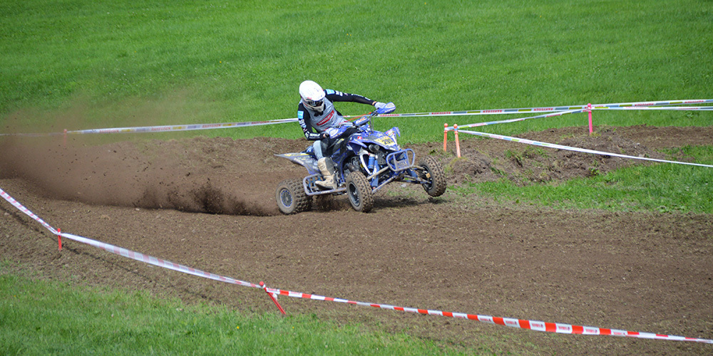 Robin Lüthi auf der Fahrt zum Tagessieg. 
