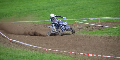 Robin Lüthi auf der Fahrt zum Tagessieg. 