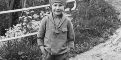Carl Ernstberger, Verdingbub, in Herbstmontour (1931)