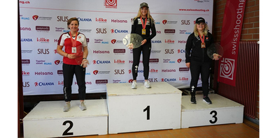 1. Muriel Züger; 2. Sarina Hitz; 3. Anja Senti in der Disziplin Gewehr 50 Meter Liegendmatch der Frauen. 